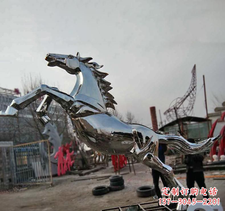 江西不锈钢奔跑马雕塑