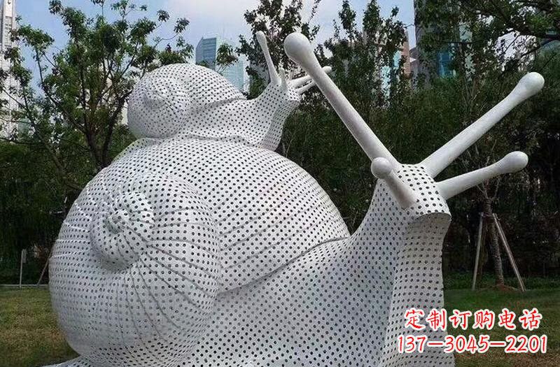 江西不锈钢编织抽象蜗牛雕塑
