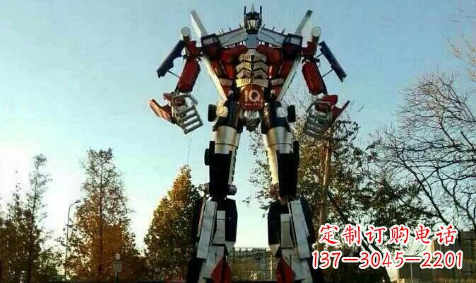 江西不锈钢变形金刚卡通雕塑