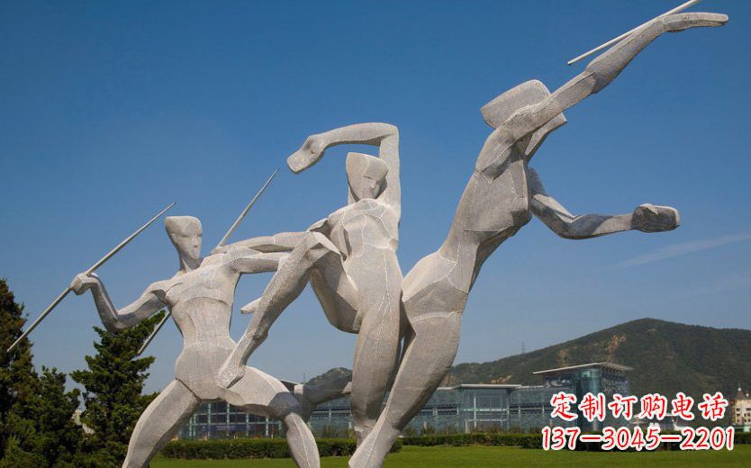 江西不锈钢标枪运动雕塑