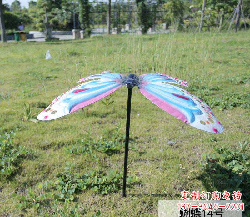 江西不锈钢彩色蝴蝶雕塑1