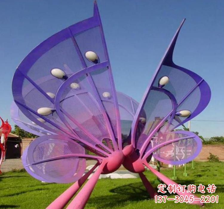 江西不锈钢彩色蝴蝶雕塑