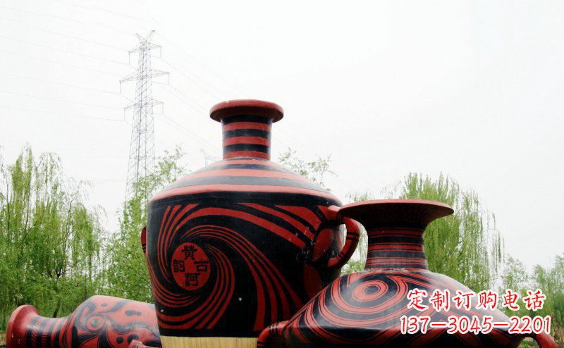江西不锈钢彩色花盆雕塑