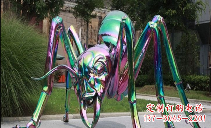 江西不锈钢彩色蚂蚁公园景观雕塑