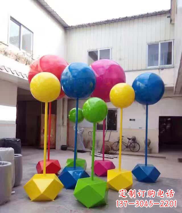 江西不锈钢彩色气球雕塑