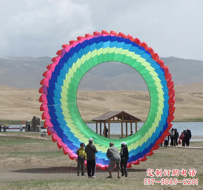 江西不锈钢彩色圆环雕塑