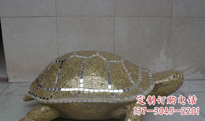 江西不锈钢彩银乌龟公园景观雕塑
