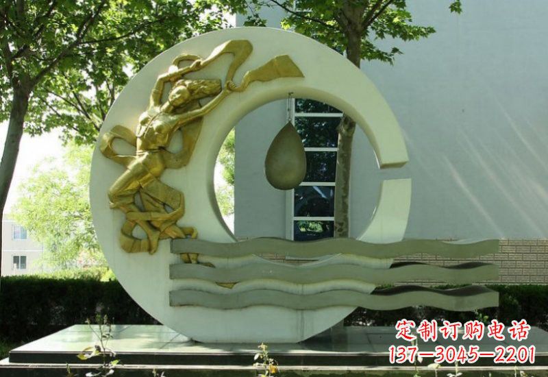 江西不锈钢嫦娥奔月雕塑