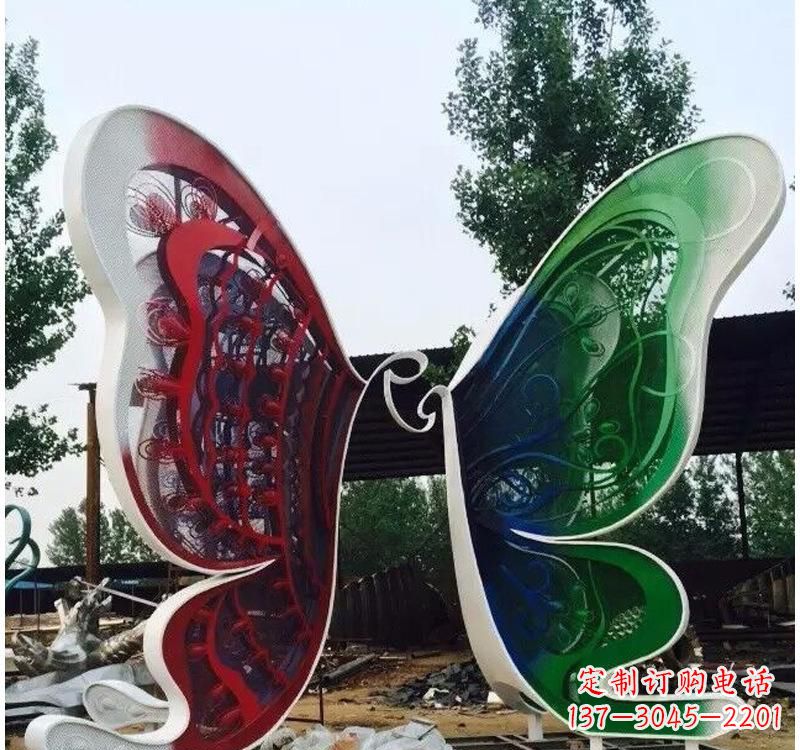 江西不锈钢城市彩色蝴蝶雕塑