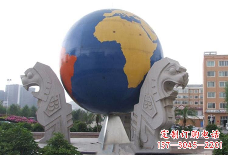 江西不锈钢城市彩色地球雕塑