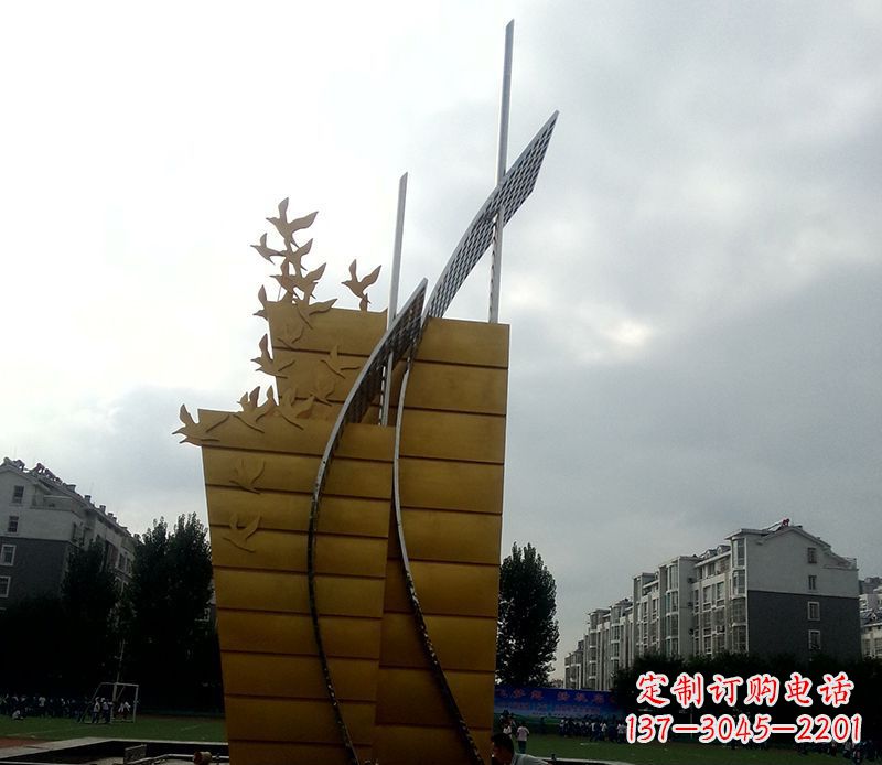 江西不锈钢城市帆船起航雕塑