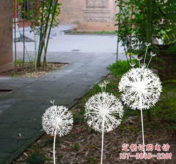 江西不锈钢城市镂空蒲公英雕塑