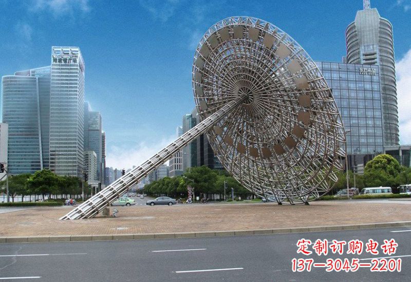江西不锈钢城市日晷景观雕塑