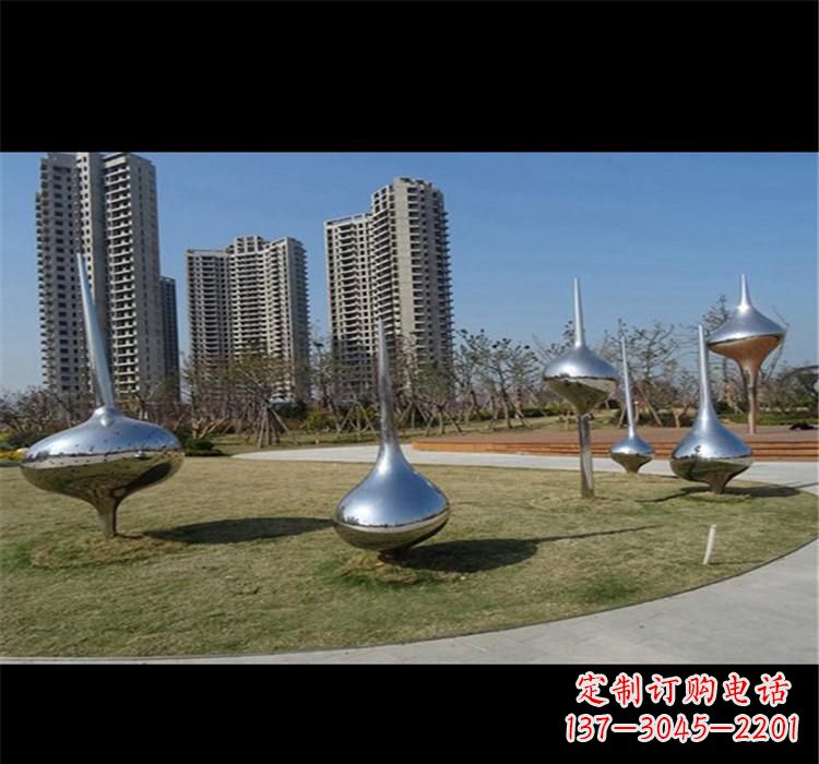 江西不锈钢城市水滴雕塑