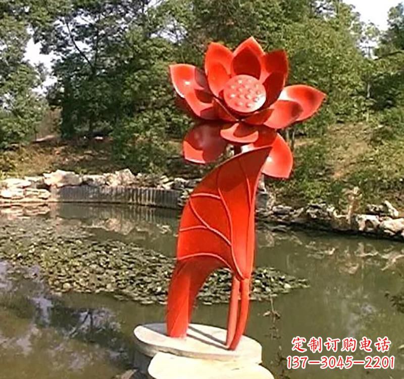 江西不锈钢城市艺术荷花雕塑