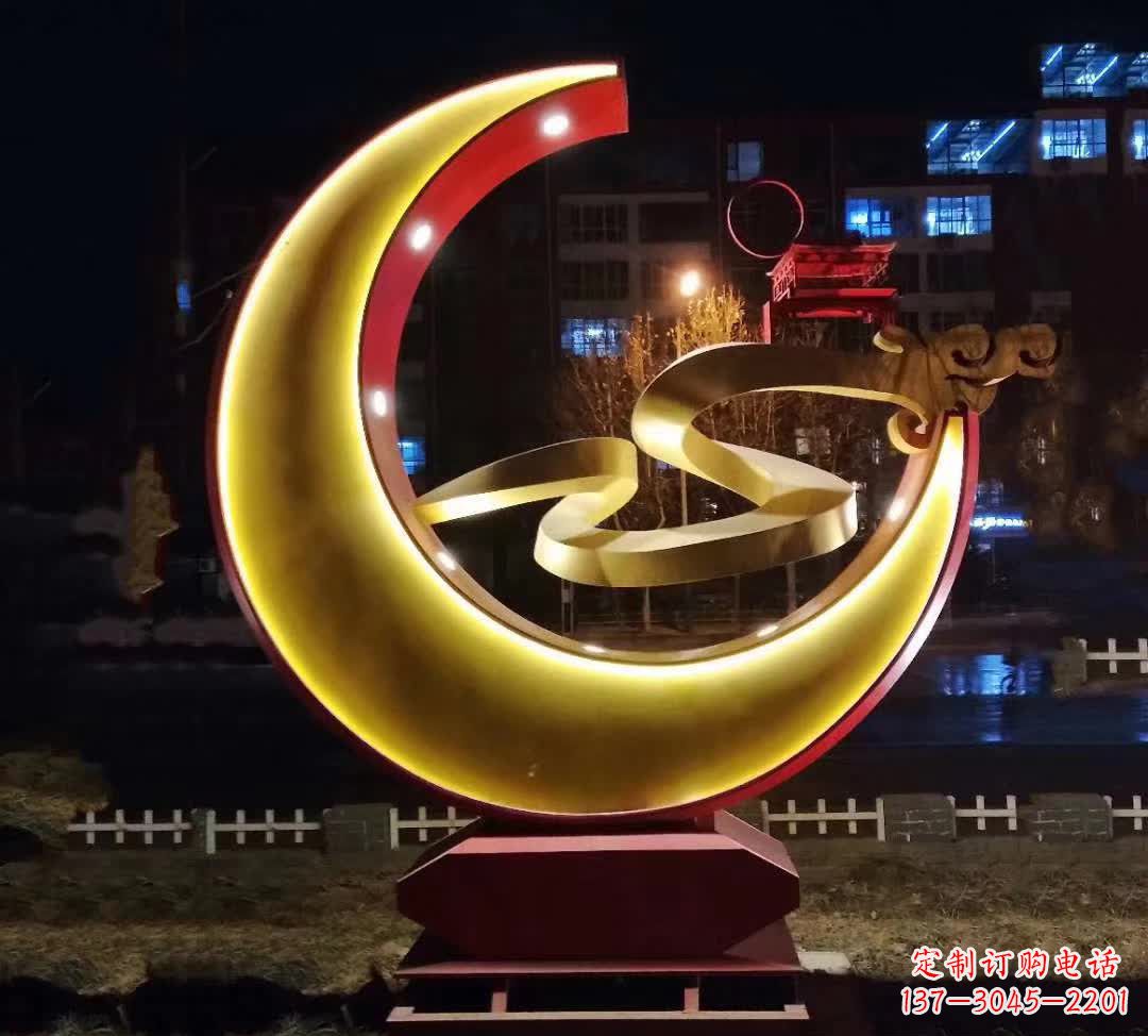 江西不锈钢城市月亮雕塑1