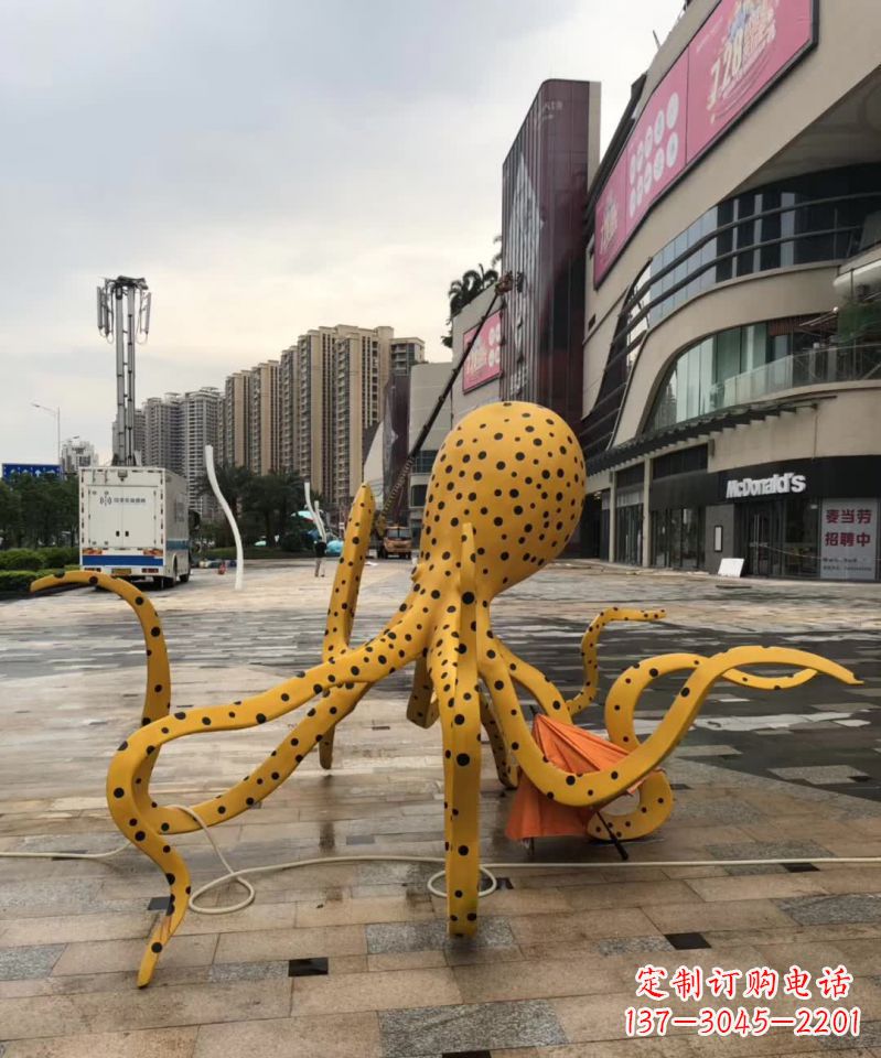 江西不锈钢城市章鱼造型雕塑