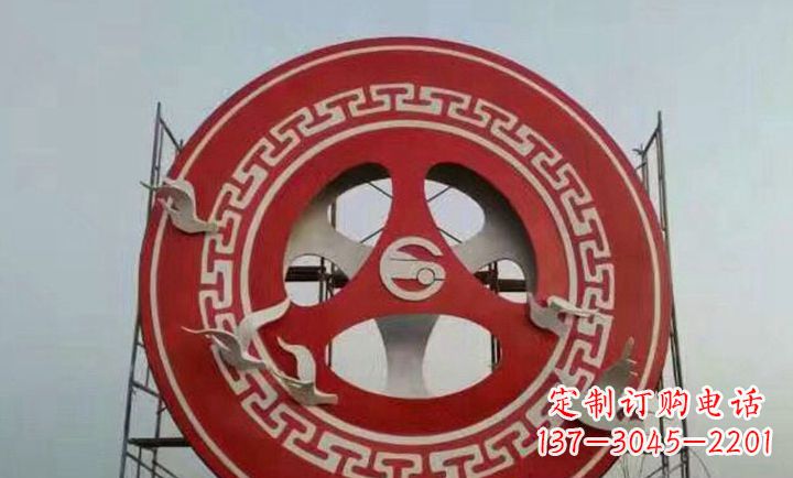 江西不锈钢齿轮广场雕塑