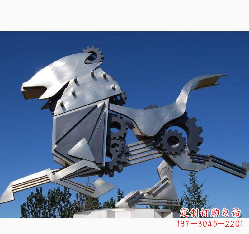 江西不锈钢齿轮飞马雕塑