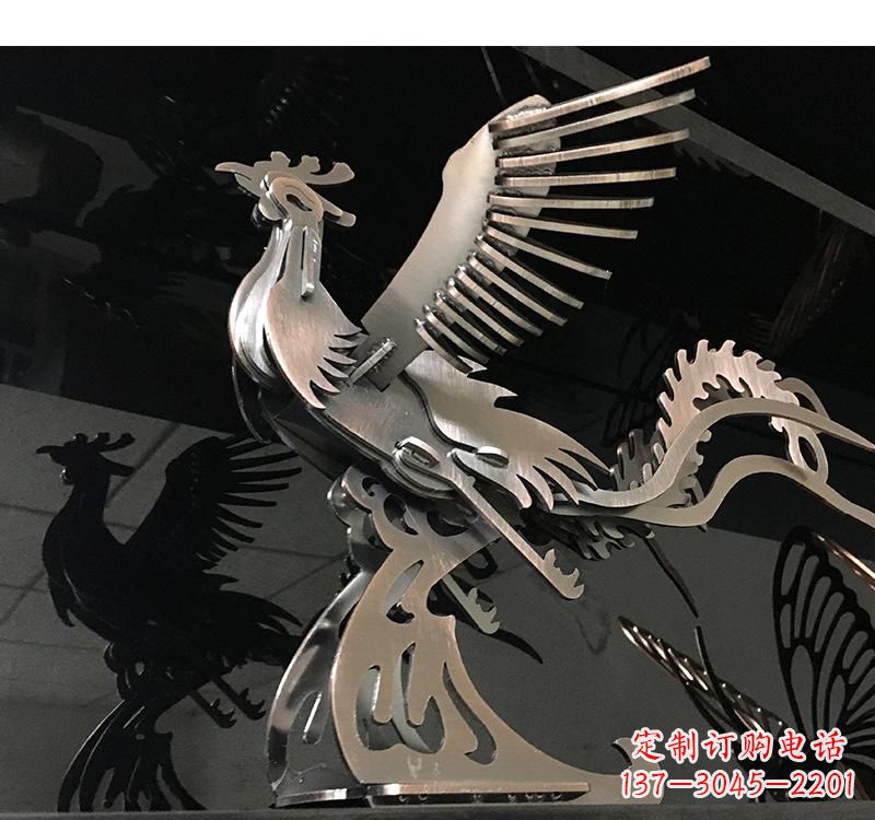 江西不锈钢齿轮凤凰雕塑