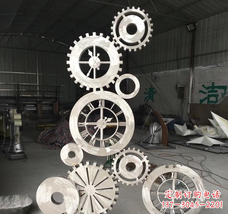 江西不锈钢齿轮景观雕塑