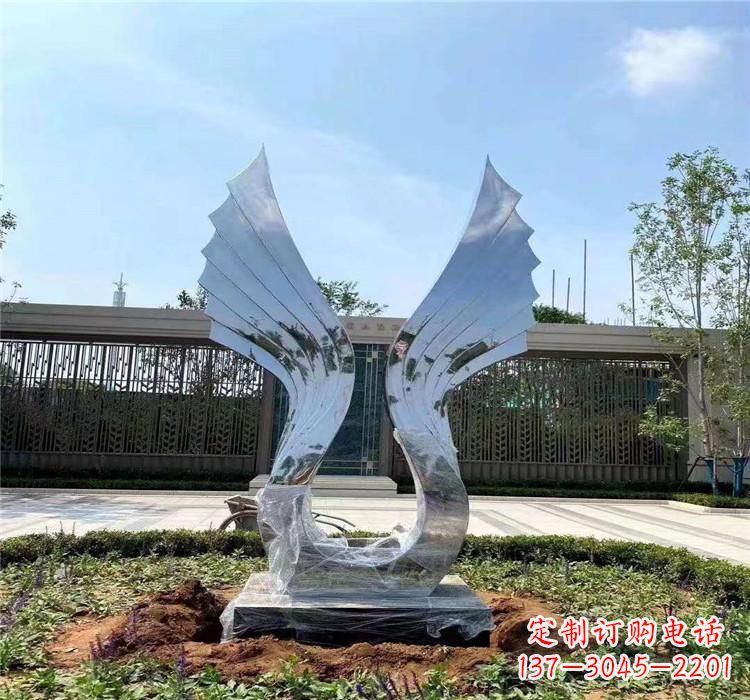 江西不锈钢翅膀雕塑2