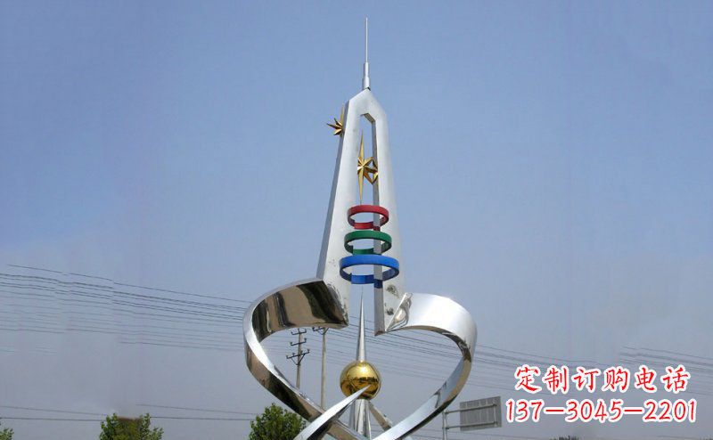 江西不锈钢抽象避雷针雕塑