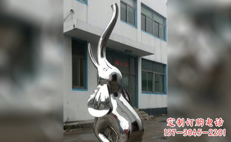 江西不锈钢抽象大象雕塑