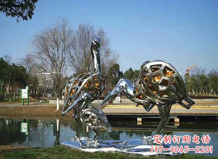 江西精美非凡的不锈钢丹顶鹤雕塑