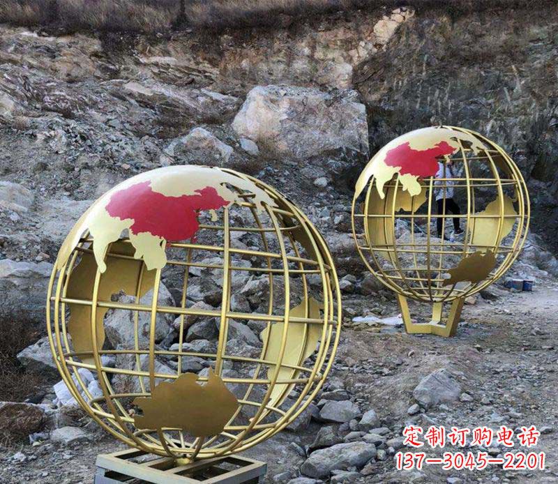 江西不锈钢抽象地球雕塑