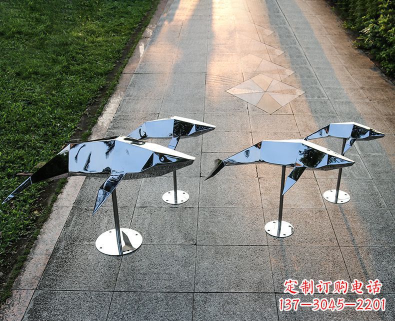 江西海豚雕塑不锈钢的艺术精灵