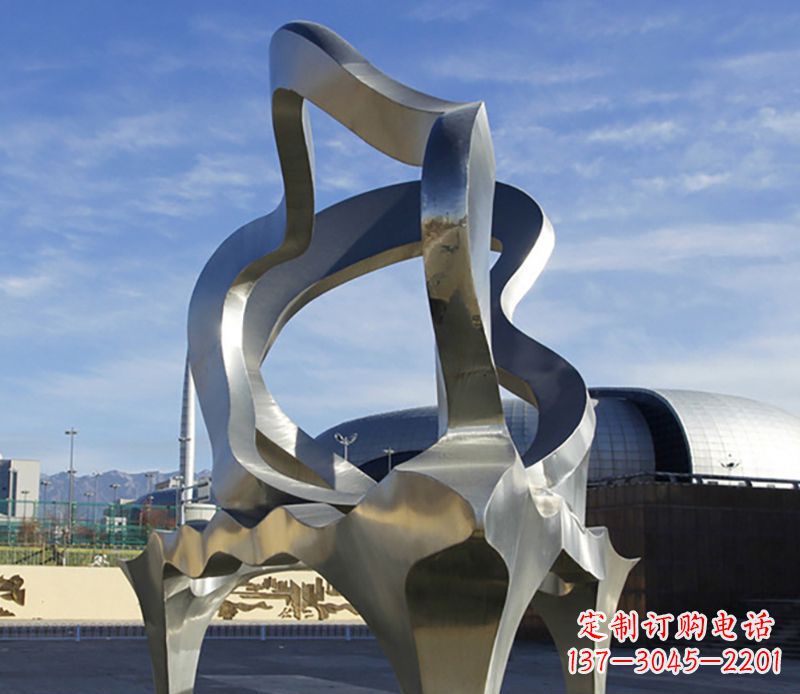 江西不锈钢抽象钢琴雕塑 (2)