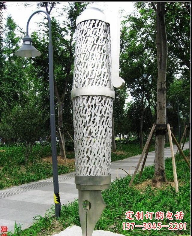 江西不锈钢抽象钢笔雕塑222