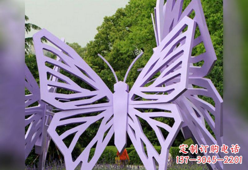 江西不锈钢抽象蝴蝶雕塑