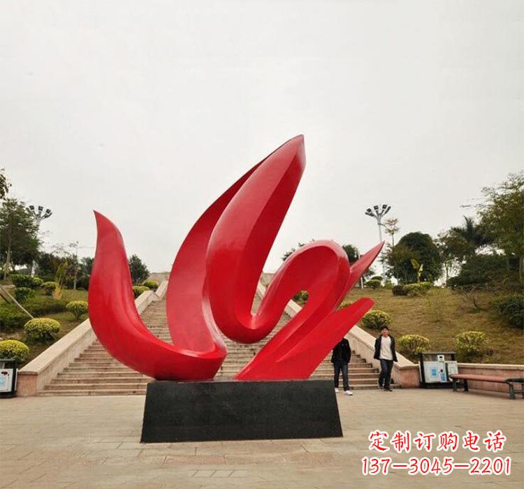 江西不锈钢抽象火苗雕塑