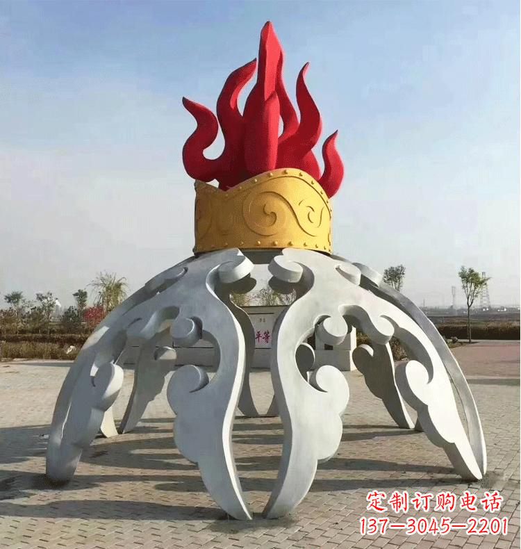 江西不锈钢抽象景观拱门雕塑