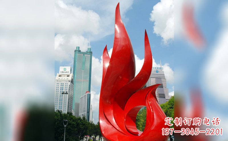 江西不锈钢抽象孔雀雕塑 (2)