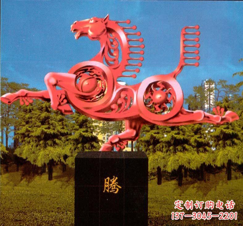 江西不锈钢抽象马雕塑设计图