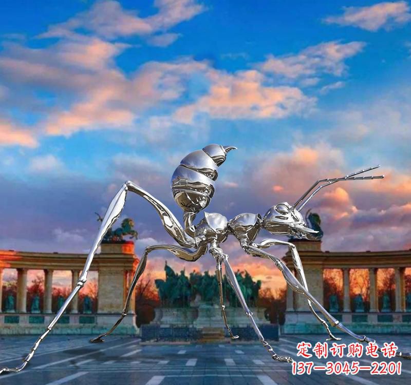 江西不锈钢抽象蚂蚁雕塑