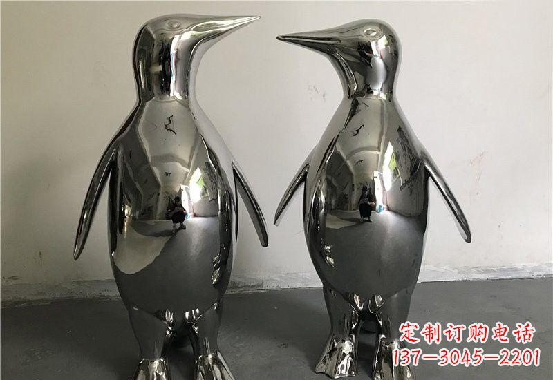 江西不锈钢抽象企鹅雕塑