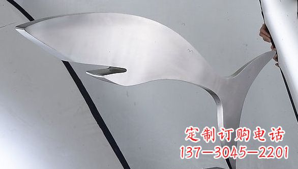 江西不锈钢鲨鱼雕塑艺术精品