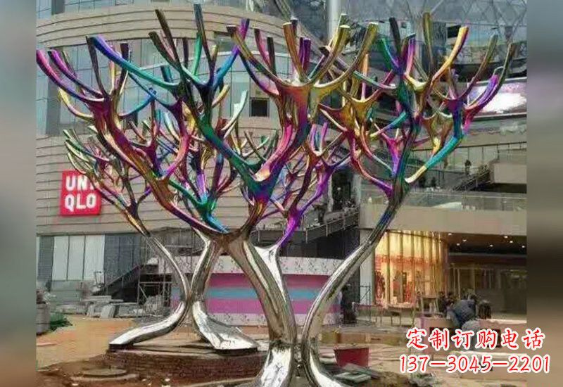 江西不锈钢抽象树枝雕塑