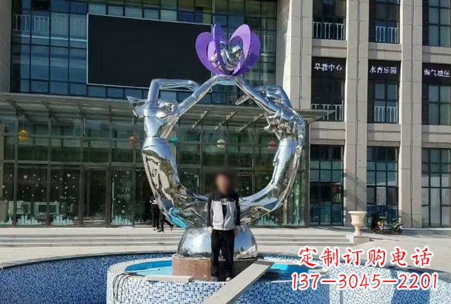 江西不锈钢抽象跳舞的女孩雕塑