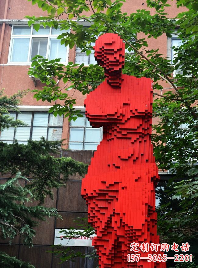 江西不锈钢抽象维纳斯雕塑街边景观雕塑