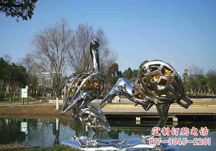 江西不锈钢抽象仙鹤雕塑222