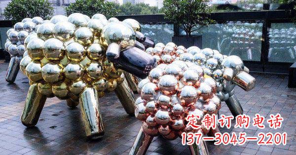 江西不锈钢羊雕塑艺术与美感相结合