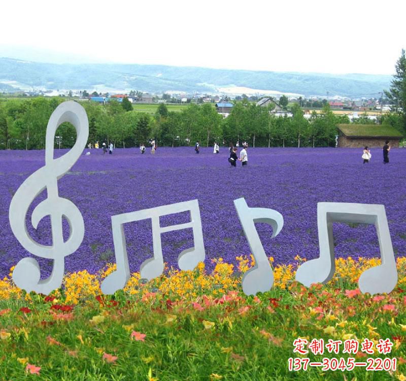 江西不锈钢抽象音符雕塑