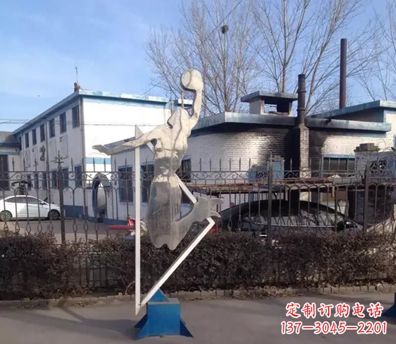 江西不锈钢打高尔夫雕塑