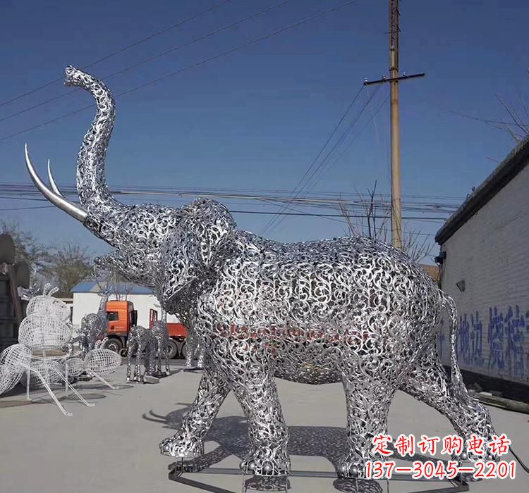 江西不锈钢大象雕塑