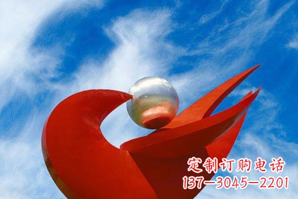 江西不锈钢大型抽象和平鸽雕塑